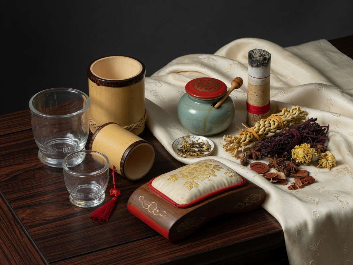 Traditional Chinese medicine cupping tools and clinic implements